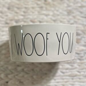 Rae Dunn I WOOF YOU Dog Bowl
